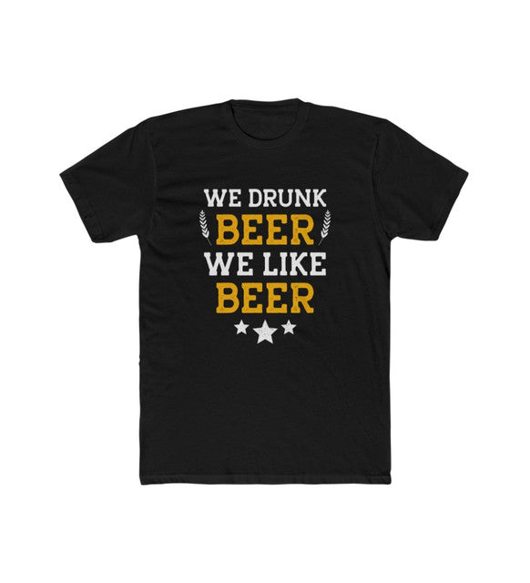 Generic Men's Polyester Printed Round Neck Short Sleeve T-Shirt (Black)