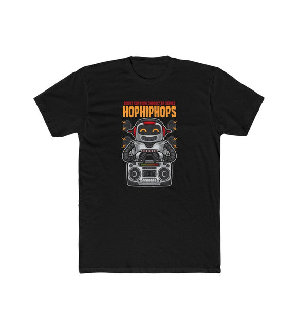 Amfyn Men's Polyester Printed Round Neck Short Sleeve T-Shirt (Black)