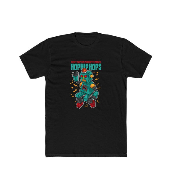 Generic Men's Polyester Printed Round Neck Short Sleeve T-Shirt (Black)