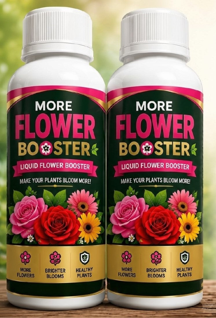 Generic Pack of 2 Flower Growth Booster Liquid Fertilizer Bottles - 100 ML